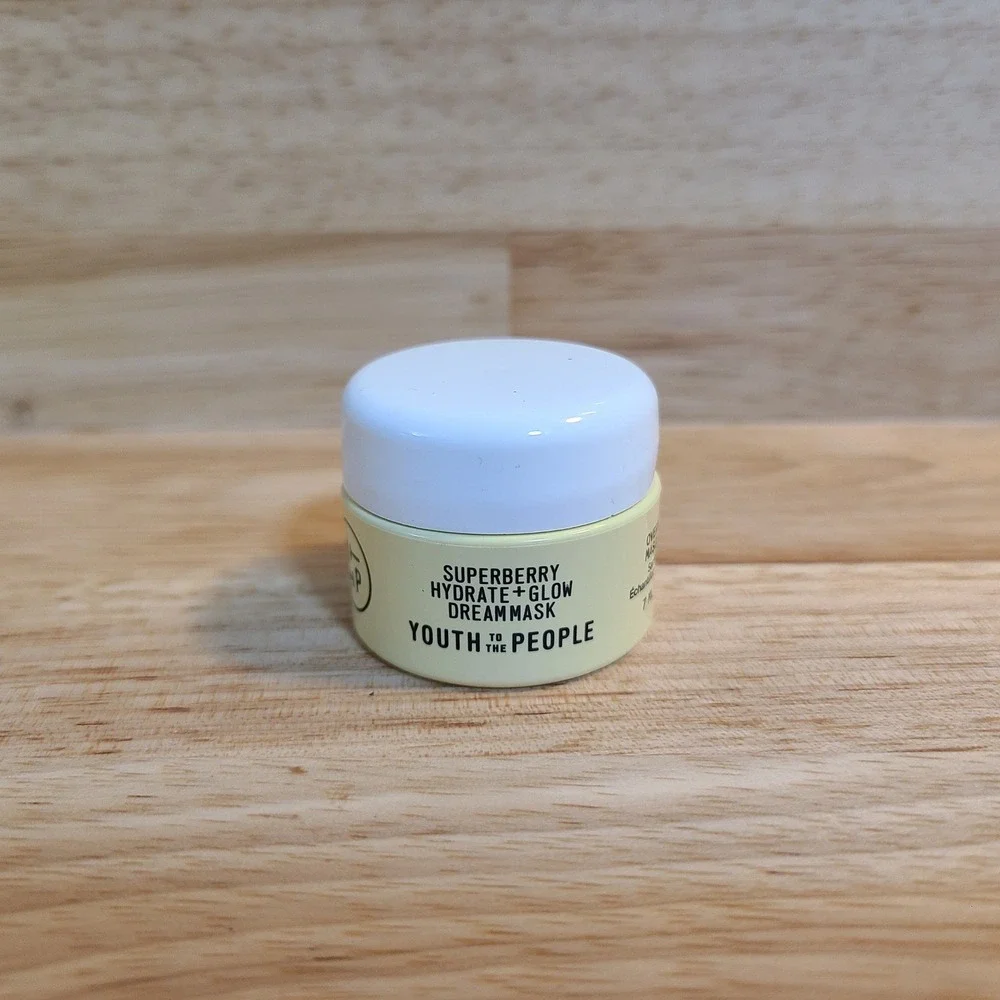 New Youth To The People Superberry Hydrate Glow Dream Mask Travel Mini 7ml